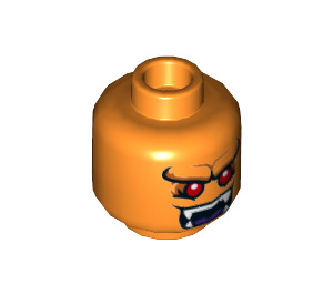 LEGO Gold Horn Demon Minifigure Head (Recessed Solid Stud) (3626 / 68974)