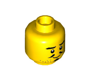 LEGO Golden Master Minifigure Kopf (Einbau-Vollbolzen) (3626 / 38986)