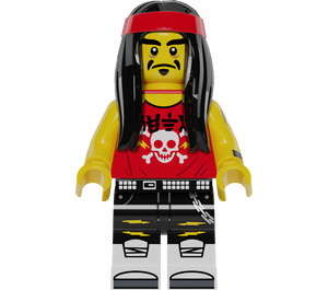 LEGO Gong en Guitar Rocker minifiguur
