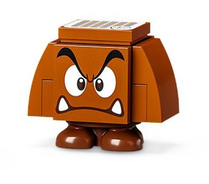 LEGO Goomba met Angry Gezicht en Zwart Interior minifiguur
