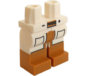 LEGO GPL Tech Minifigure Hips and Legs with Brown Boots (3815 / 34787)