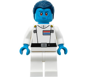 레고 Grand Admiral Thrawn ~와 함께 어두운 하늘색 Skin 미니피규어