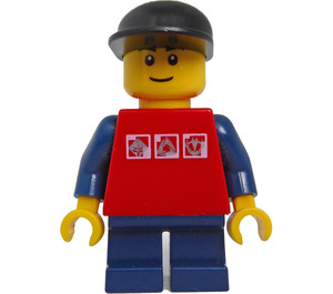 LEGO Grand Carousel Boy con Rojo Camisa y Negro Gorra Minifigura