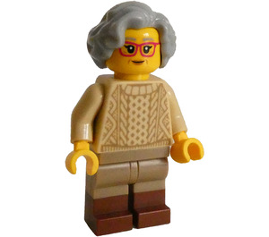 LEGO Grandmother - Тановий светр Мініфігурка