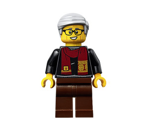 LEGO Grandpa avec Écharpe Minifigurine