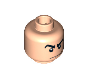 LEGO Gray Ghost Head (Safety Stud) (3626 / 63771)