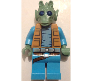 LEGO Greedo med Sand Grön Skin och Höfter Bälte Minifigur