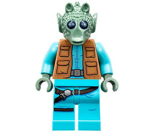 LEGO Greedo z Piaskowa zieleń Skin I Tułów Pasek Minifigurka