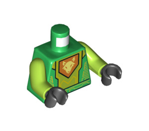 LEGO Groen Aaron Minifiguur Torso (973 / 76382)