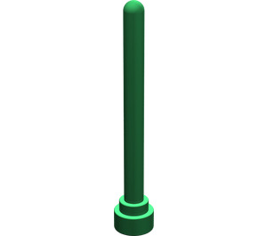 LEGO Green Antenna 1 x 4 with Rounded Top (3957 / 30064)