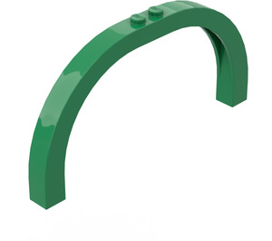 LEGO Vert Arche 1 x 12 x 5 avec Haut incurvé (6184)