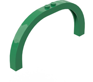 LEGO Vert Arche
 1 x 12 x 5 avec Haut incurvé (6184)