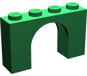 LEGO Groen Boog 1 x 4 x 2 (6182)