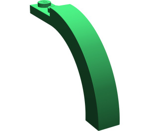 LEGO Vert Arche
 1 x 6 x 3.3 avec Haut incurvé (6060 / 30935)