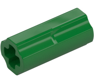 LEGO Green Axle Connector (Smooth with 'x' Hole) (59443)