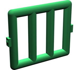 LEGO Green Bar 1 x 4 x 3 with 2 Window Hinges (6016)