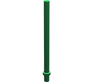 LEGO Green Bar 6.6 with Thin Stop Ring (4095)