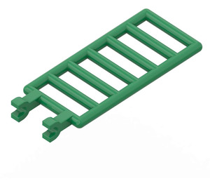 LEGO Groen Staaf 7 x 3 met Dubbele Clips (5630 / 6020)