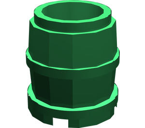LEGO Green Barrel 2 x 2 x 1.7 (2489 / 26170)