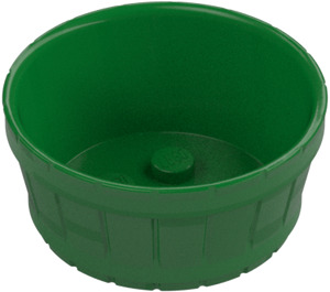 LEGO Groen Vat 4.5 x 4.5 met asgat (64951)