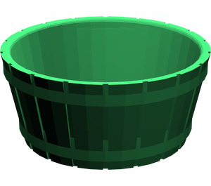 LEGO Green Barrel 4.5 x 4.5 without Axle Hole (4424)