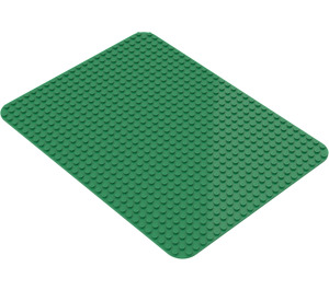 LEGO Grün Grundplatte 24 x 32 mit abgerundeten Ecken (10)
