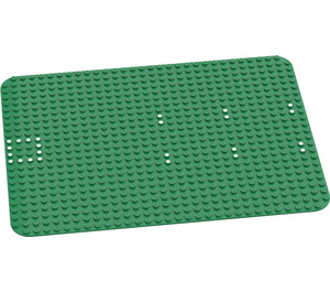 LEGO Groen Grondplaat 24 x 32 met Speelset 351 Dots met afgeronde hoeken (10)