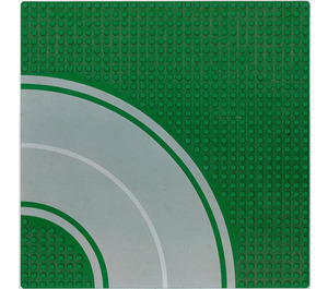 LEGO Green Baseplate 32 x 32 Road 8-Stud Curve