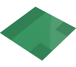 LEGO Green Baseplate 32 x 32 with Road with 9-Stud T Intersection