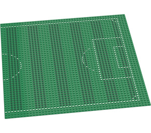 LEGO Groen Grondplaat 48 x 48 met Playing Field (4186)