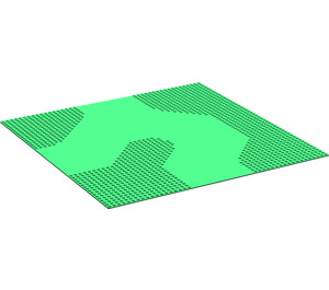 LEGO Green Baseplate 50 x 50 with Road