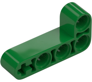 LEGO Grün Balken 2 x 4 Gebogen 90 Grad, 2 und 4 Löcher (32140 / 42137)