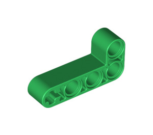 LEGO Green Beam 2 x 4 Bent 90 Degrees, 2 and 4 holes (32140 / 42137)