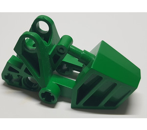 LEGO Green Bionicle Foot Matoran with Ball Socket (Flat Tops) (62386)