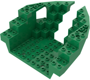 LEGO Green Boat Bow 12 x 12 x 5 & 1/3 Hull Inside (6051)