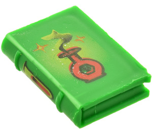 LEGO Verde Book 2 x 3 con Rojo Flask, Bottles y Culture Tubo (33009 / 40437)