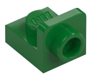 LEGO Vert Support 1 x 1 avec 1 x 1 assiette En haut (36840)