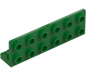 LEGO Grøn Beslag 1 x 6 med Plade 2 x 6 Op (5090)