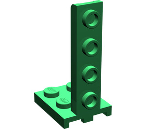 LEGO Grün Halterung 2 x 2 - 1 x 4 (2422)