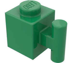 LEGO Grønn Kloss 1 x 1 med Håndtak (2921 / 28917)