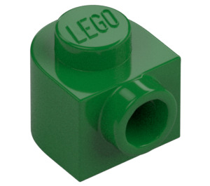 LEGO Grün Stein 1 x 1 x 0.7 Rund mit Seitliche Noppe (3386)