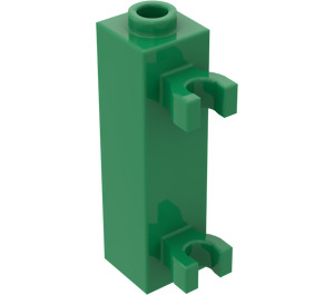 LEGO Green Brick 1 x 1 x 3 with Vertical Clips (Hollow Stud) (42944 / 60583)