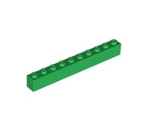 LEGO Green Brick 1 x 10 (6111)