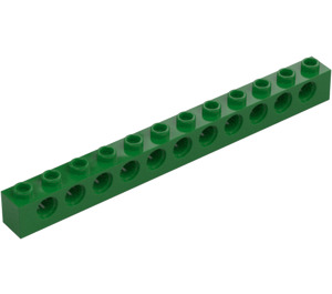 LEGO Verde Ladrillo 1 x 12 con Agujeros (3895)