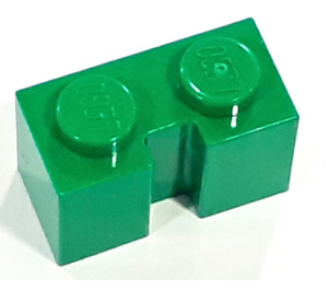 LEGO Grün Stein 1 x 2 mit Nut (4216)