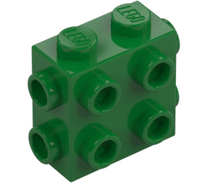 LEGO Green Brick 1 x 2 x 1.6 with Side and End Studs (67329)