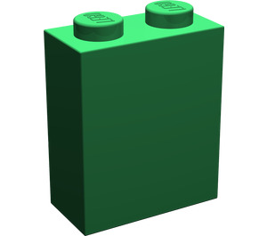 LEGO Green Brick 1 x 2 x 2 with Inside Axle Holder (3245)