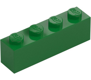 LEGO Зелений Цегла 1 x 4 (3010 / 6146)