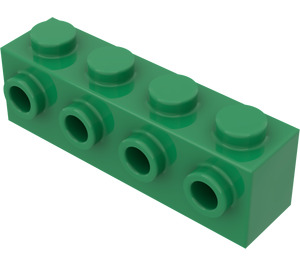 LEGO Vert Brique 1 x 4 avec 4 Goujons sur Une Côté (30414)