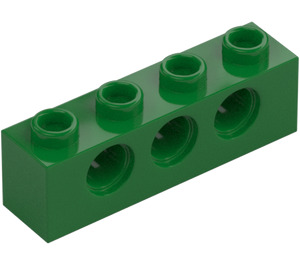 LEGO Green Brick 1 x 4 with Holes (3701)